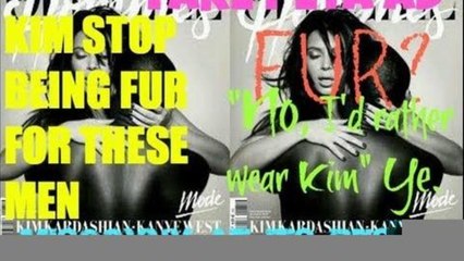 L'Officiel Don't Wear Fur Wear Kim Kardashian The Fake PETA Ad