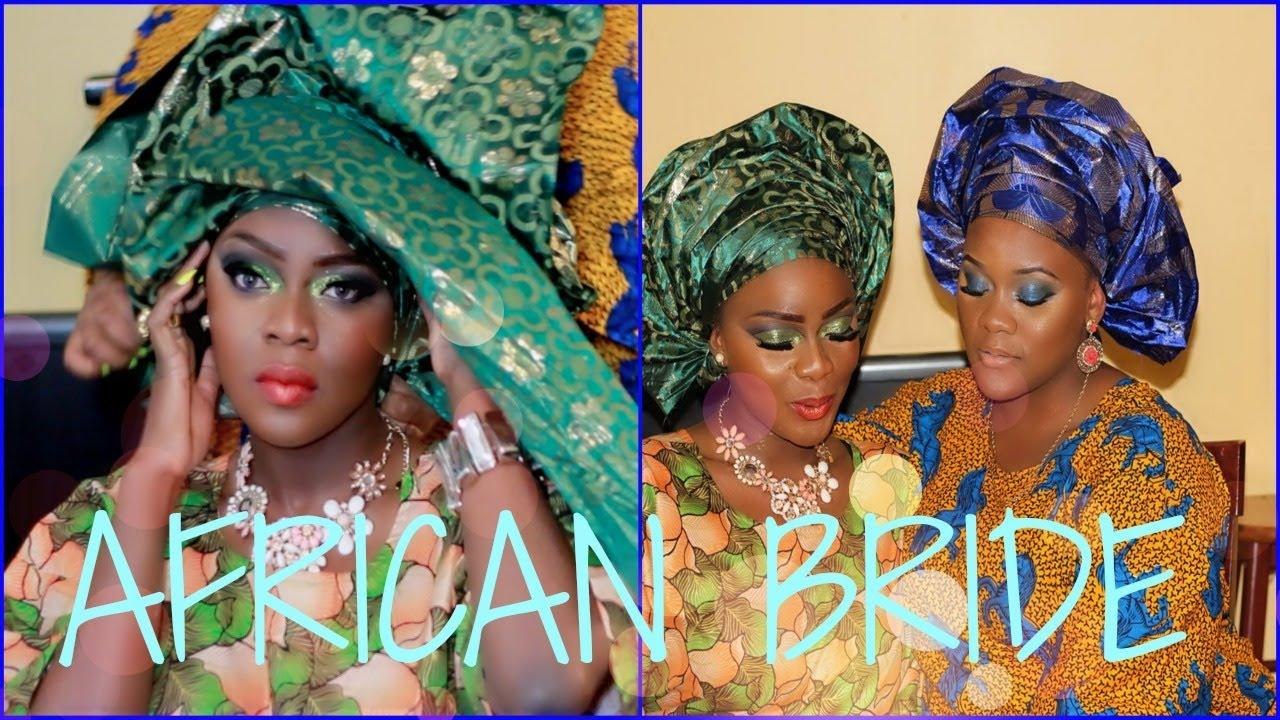 Collab with Enibaby4 | African Bride Makeup Tutorial + Gele Instructions