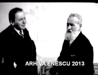 Enescu si Brancusi la Ambasada Romaniei din Paris (1947)
