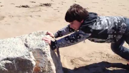 Espagne 2013 Pouic têtu comme un rocher