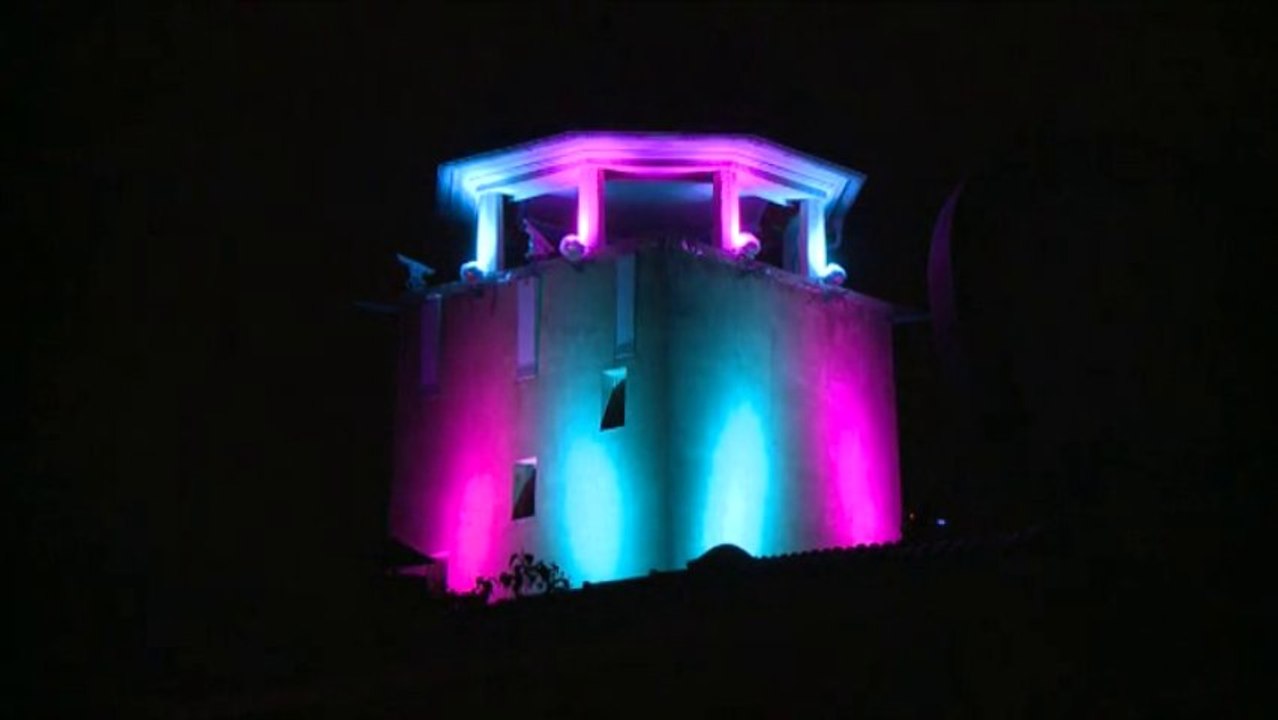 Licht- & Lasershow 100 Jahre Aussichtsturm im Zoo Halle