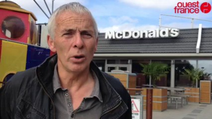 Traçabilité de la viande: action des agriculteurs - Visite au Mac Donald´s