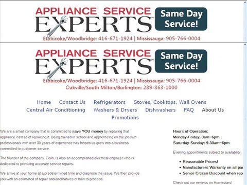 Toronto Appliance Repair Company | applianceservicex.ca