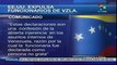 Estados Unidos expulsa a tres diplomáticos venezolanos