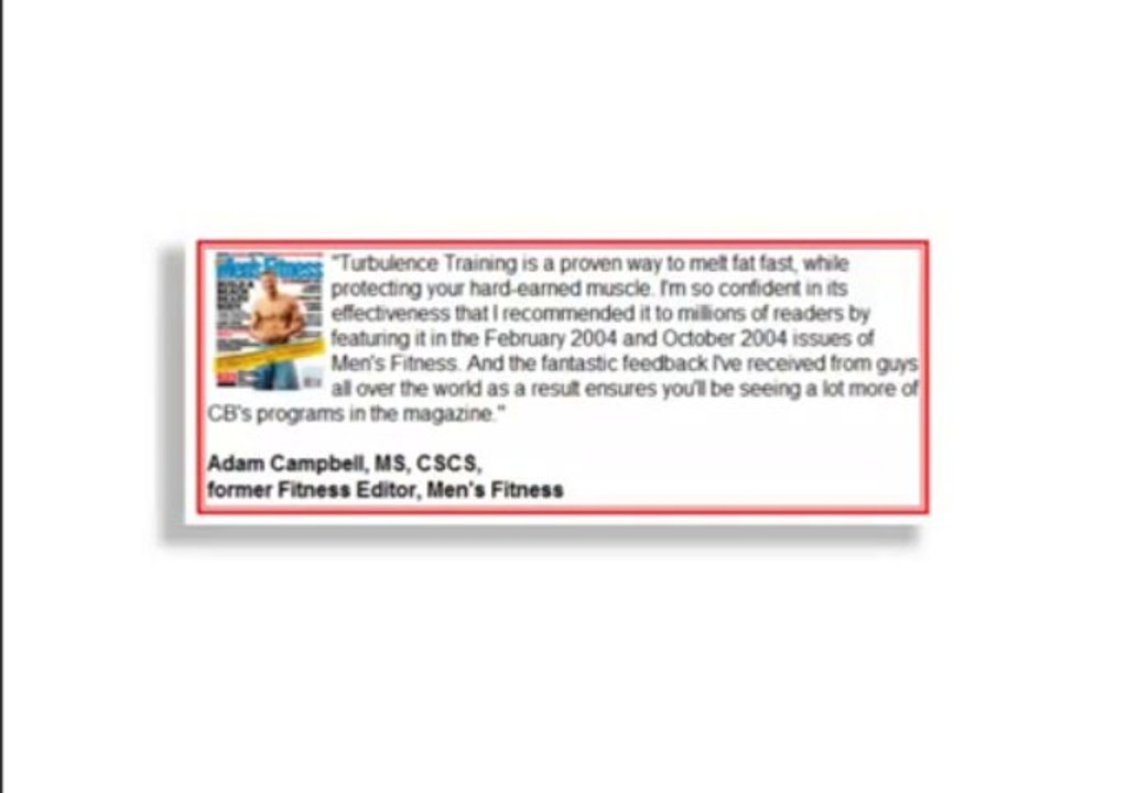 Turbulence Training -  Burning Fat and Increasing Muscle