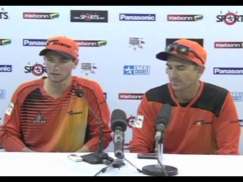 Scorchers batsman Sam Whiteman press meet