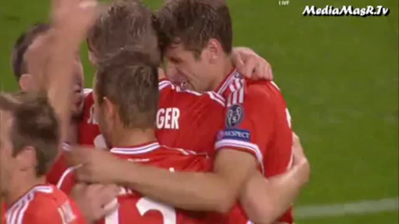 هدف بايرن ميونيخ الثاني في مانشستر سيتي - دوري أبطال أوروبا - 2/10/2013