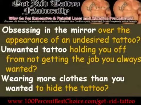 The Cheapest Tattoo Removal Online : Bestseller's Get Rid Tattoo Naturally Limited Offers