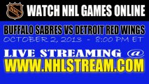 Watch Buffalo Sabres vs Detroit Red Wings Live Streaming Game Online