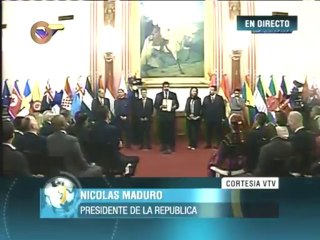 Maduro a embajadores: "Venezuela es la tierra para todas las dinámicas del desarrollo"
