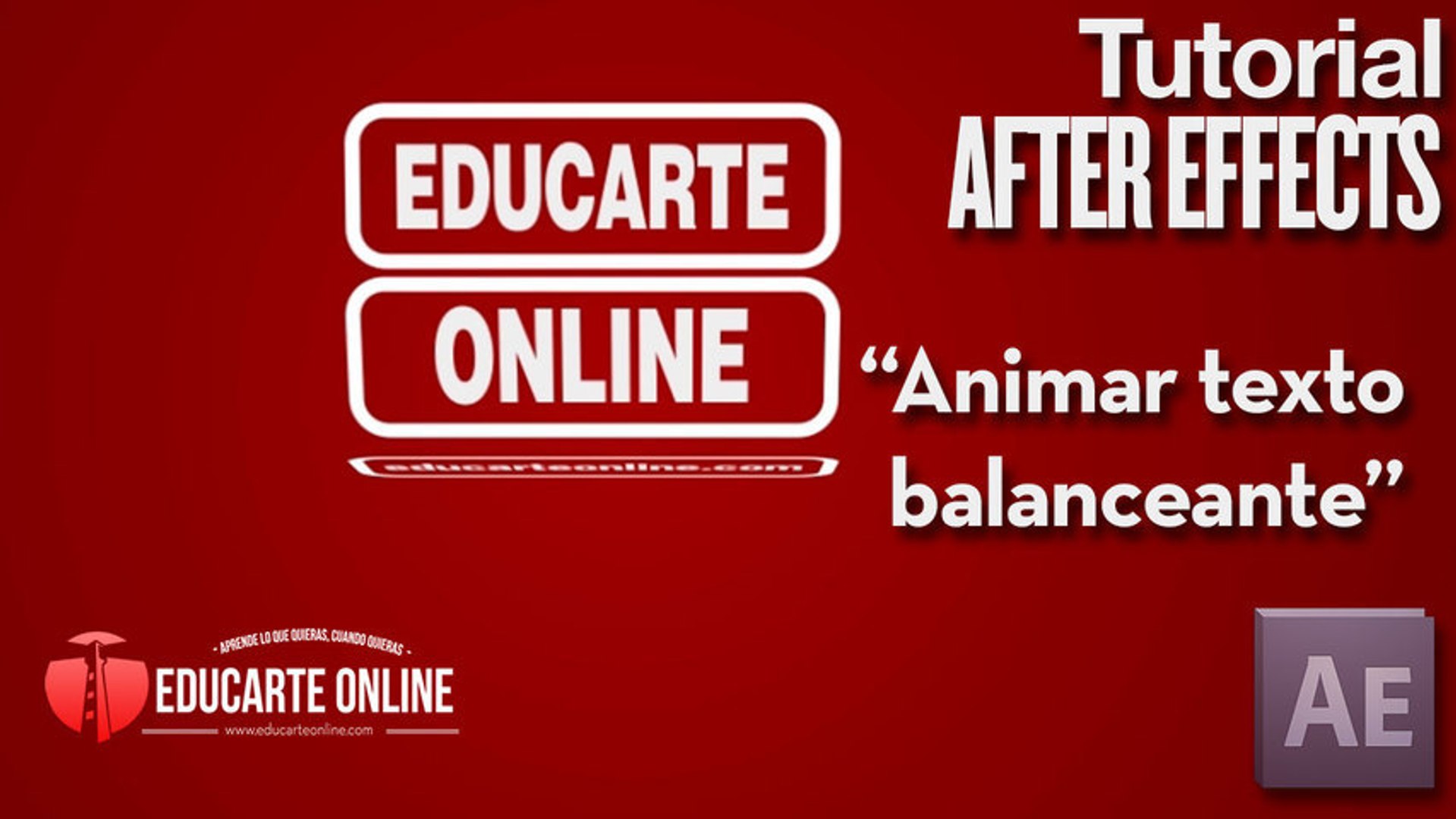 Animar texto balanceante - Tutorial After Effects - Vídeo Dailymotion