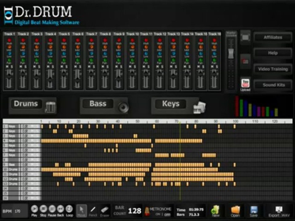 Dr Drum Beat Making Software - Make Sick Beats - Dubstep, Rap, Hip Hop
