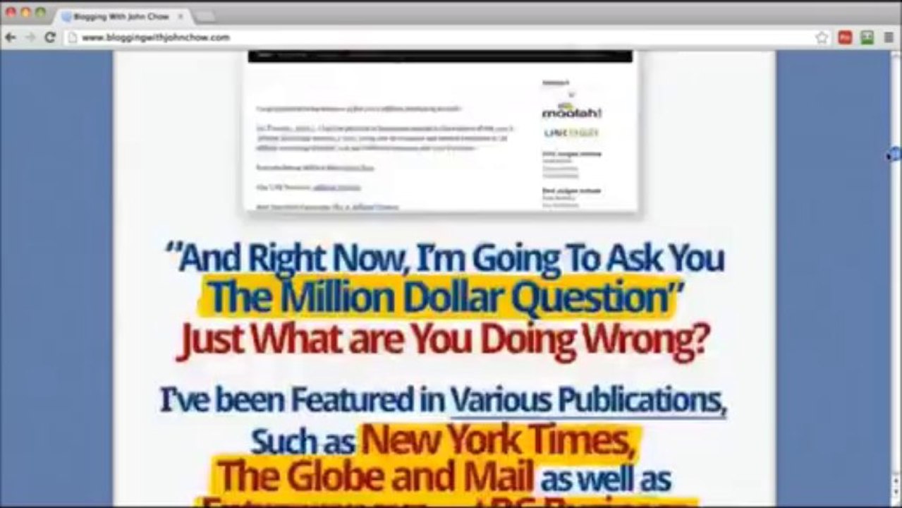 Blogging with John Chow Review - Blogging with John Chow a Scam