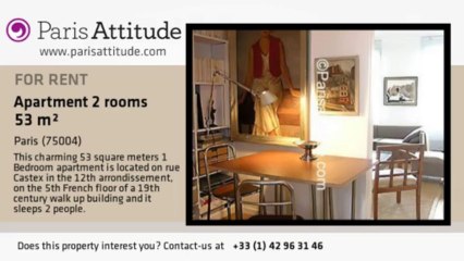 1 Bedroom Apartment for rent - Bastille, Paris - Ref. 1852