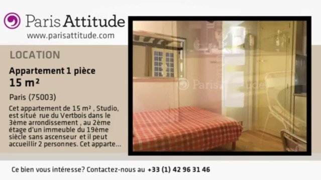 Appartement Studio à louer - Arts et Métier, Paris - Ref. 2156