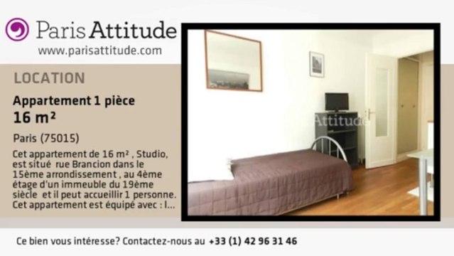Appartement Studio à louer - Convention, Paris - Ref. 8636