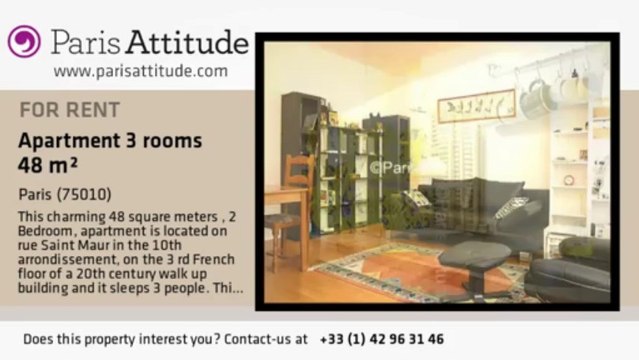 2 Bedroom Apartment for rent - Belleville, Paris - Ref. 7074