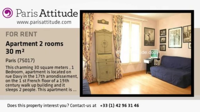 1 Bedroom Apartment for rent - Guy Moquet, Paris - Ref. 7453