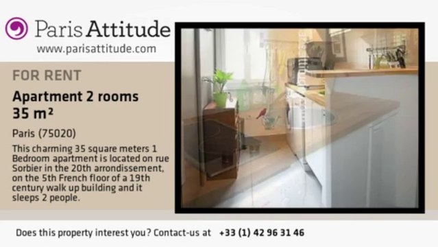 1 Bedroom Apartment for rent - Gambetta, Paris - Ref. 4153