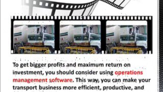 Operations Management Software The True Way To Success In Your Transport Business