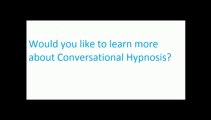 conversational hypnosis techniques and training