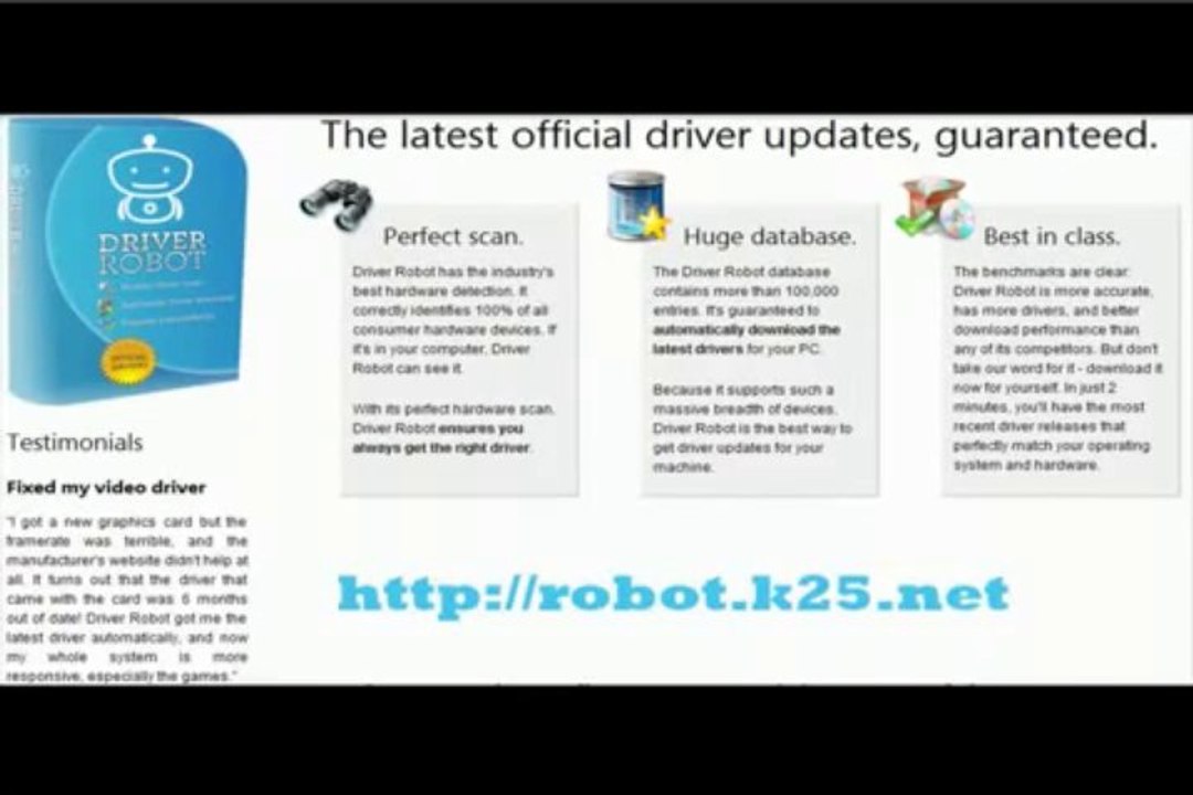 Driver Robot! Drivers work again!