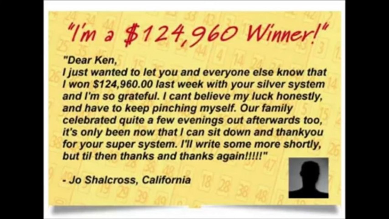 Silver Lotto-Winning system