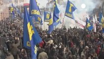 Ucraina: manifestazione a Kiev per chiedere elezioni...