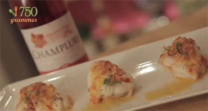 Recette de Filet de lotte, beurre rosé aux poivrons - 750 Grammes