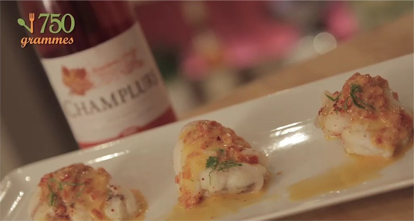 Recette de Filet de lotte, beurre rosé aux poivrons - 750 Grammes
