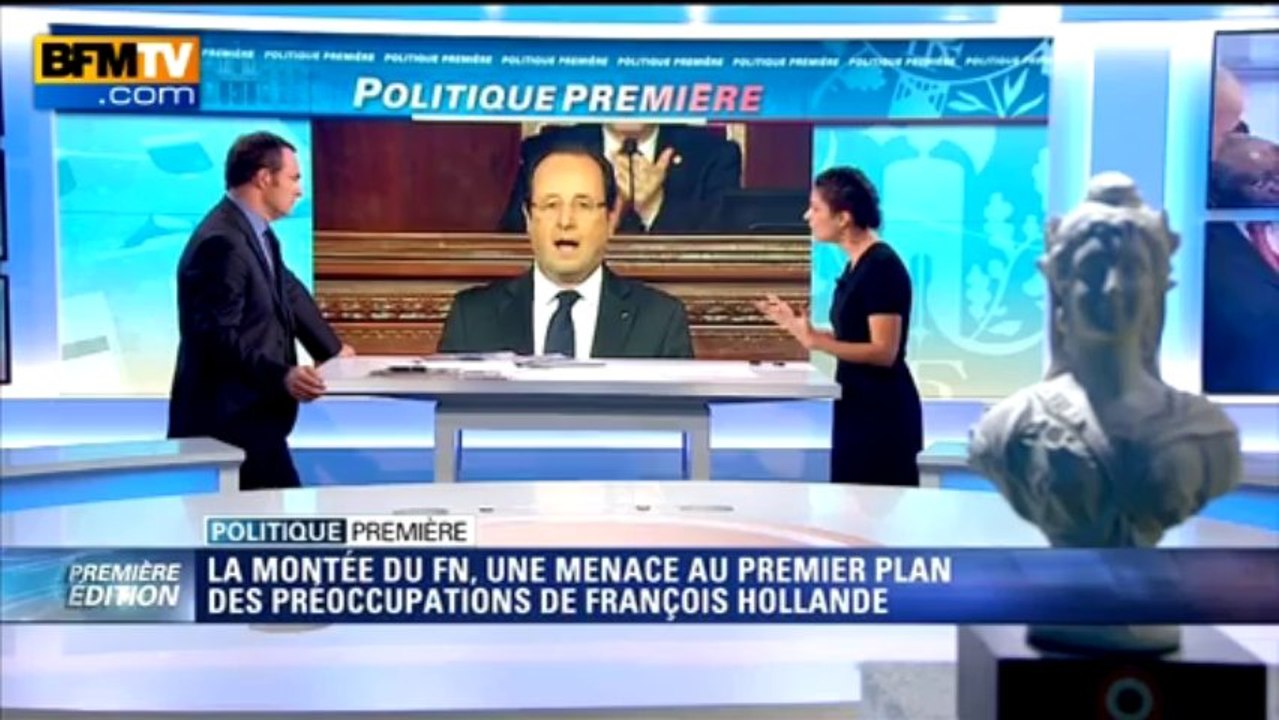 Politique Première: la montée du FN, une menace au 1er plan des préoccupations de Hollande - 03/10