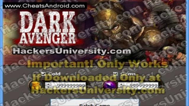 Dark Avenger Hack Cheat Tool items,gold, gems adder, instant skill cooldown] generator