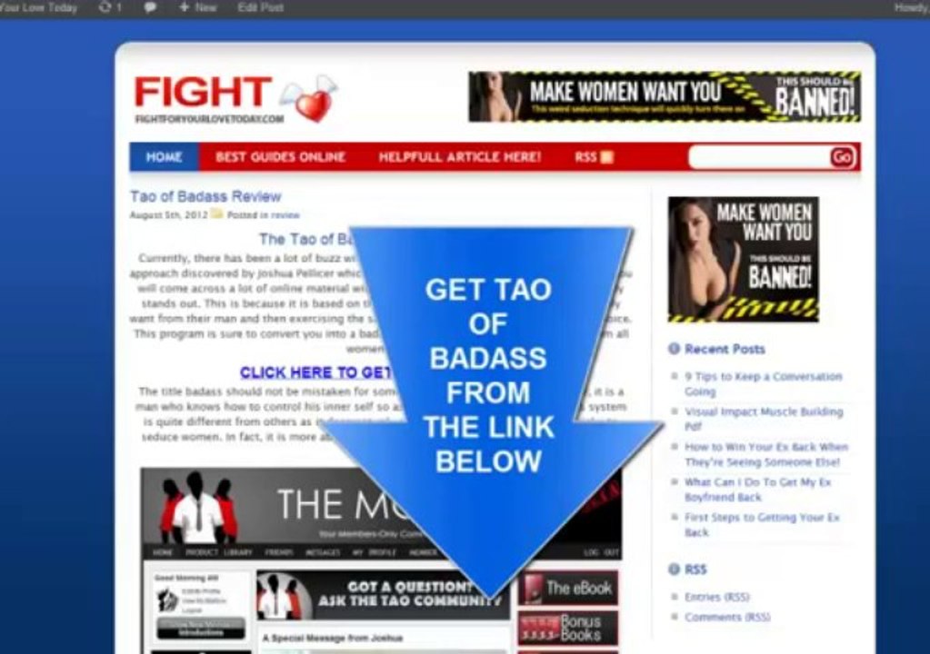 Tao Of Badass - See The Tao Of Badass Review + Tao Of BadAss Pdf!