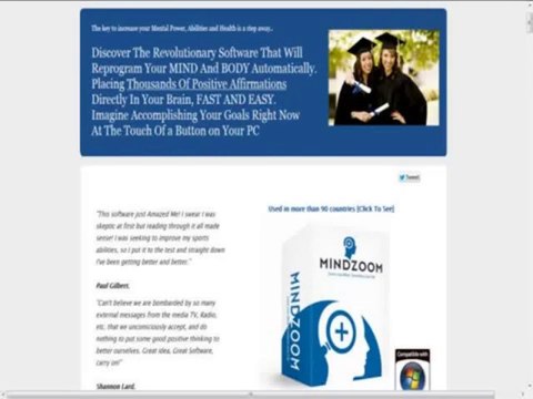 Mindzoom Affirmations Subliminal Software #1 Converting Software!