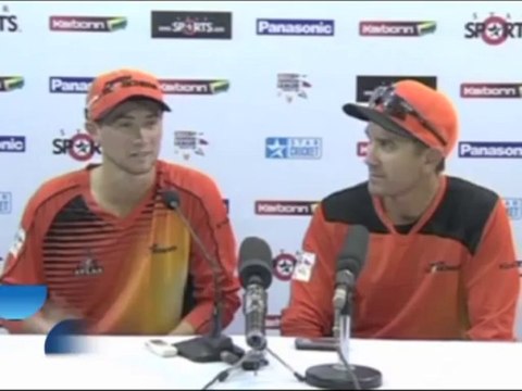 Scorchers batsman Sam Whiteman press meet