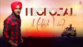 Proposal Full Song Mehtab Virk Latest Punjabi Song 2013 _ Panj-aab Vol. 1