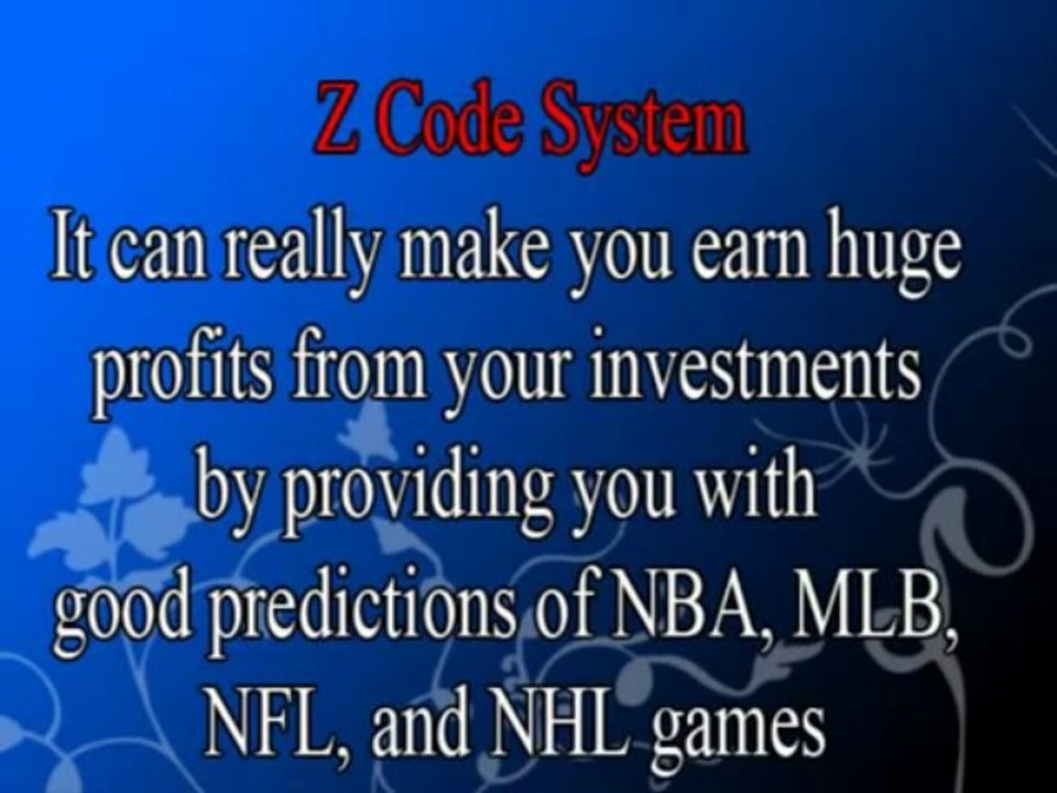 Z Code System   How To Winning Sports Betting Easily