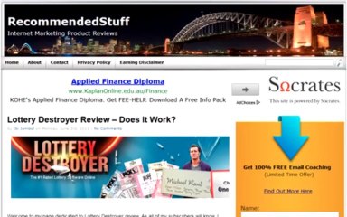 Lottery Destroyer Review