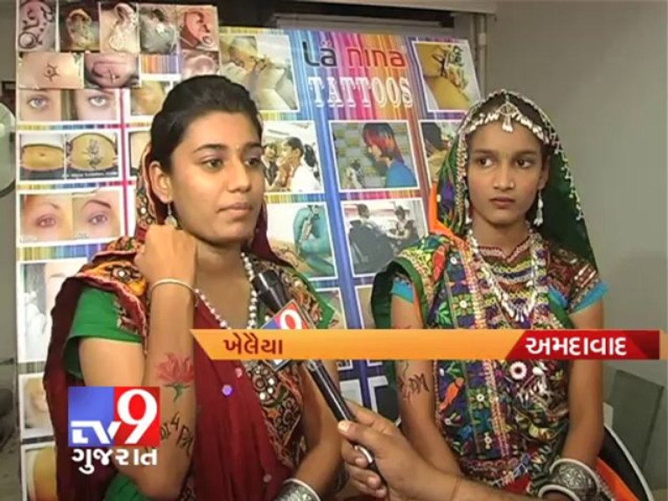 Tv9 Gujarat - 'NaMo Tattoos' becomes popular in Gujarat ahead of Navratri