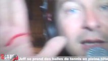 Jeff se prend des balles de tennis en pleine tête - C'Cauet sur NRJ