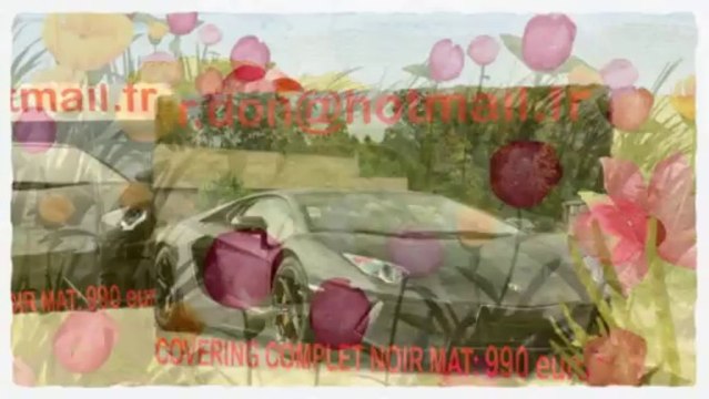 Lamborghini covering blanc mat, gris mat, bleu mat, rouge mat,orange mat, noir mat, jaune mat, vert mat, peinture