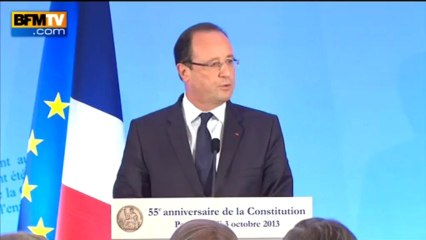 Hollande: "Je n'ai jamais été favorable à une VIe République" - 03/10
