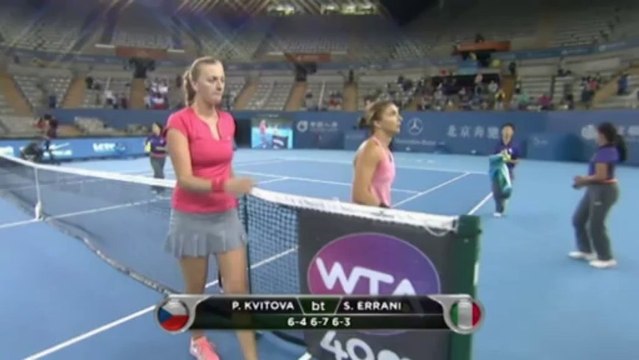 Trzy sety walki między Kvitovą a Errani