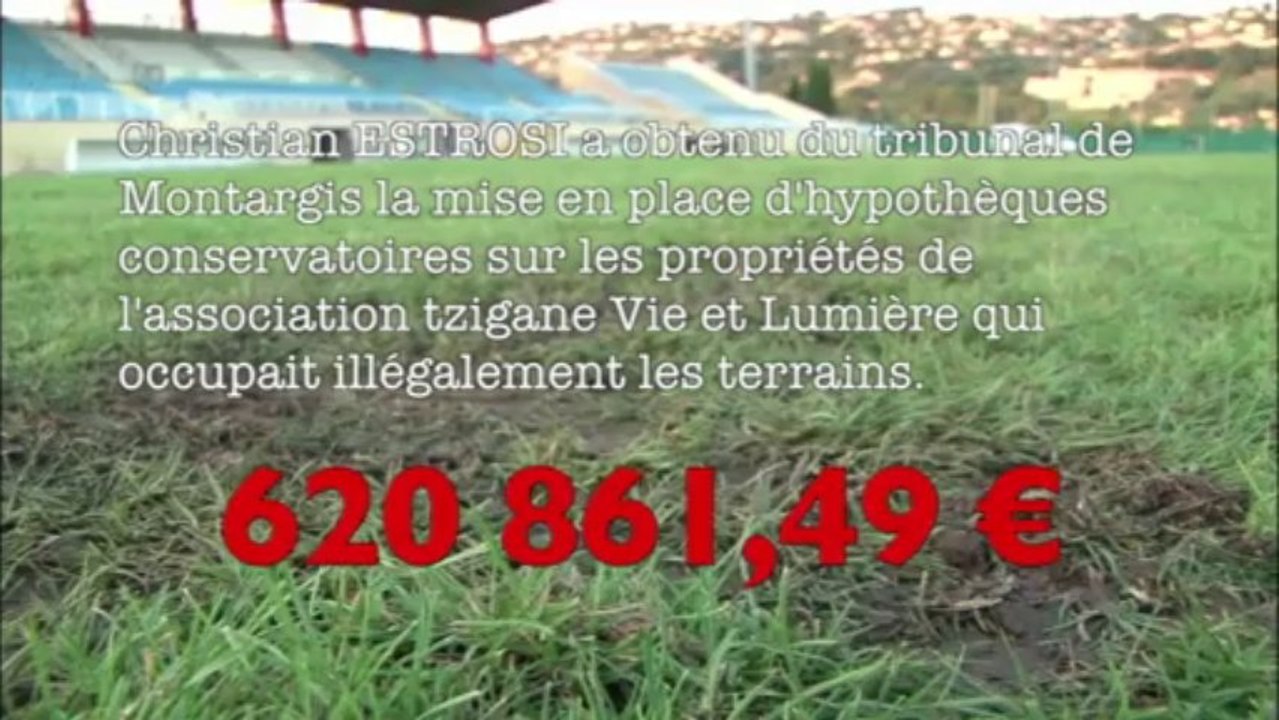 Christian Estrosi obtient l'hypothèque conservatoire des biens des gens du voyage ayant occupés illégalement les terrains de la ville de Nice.