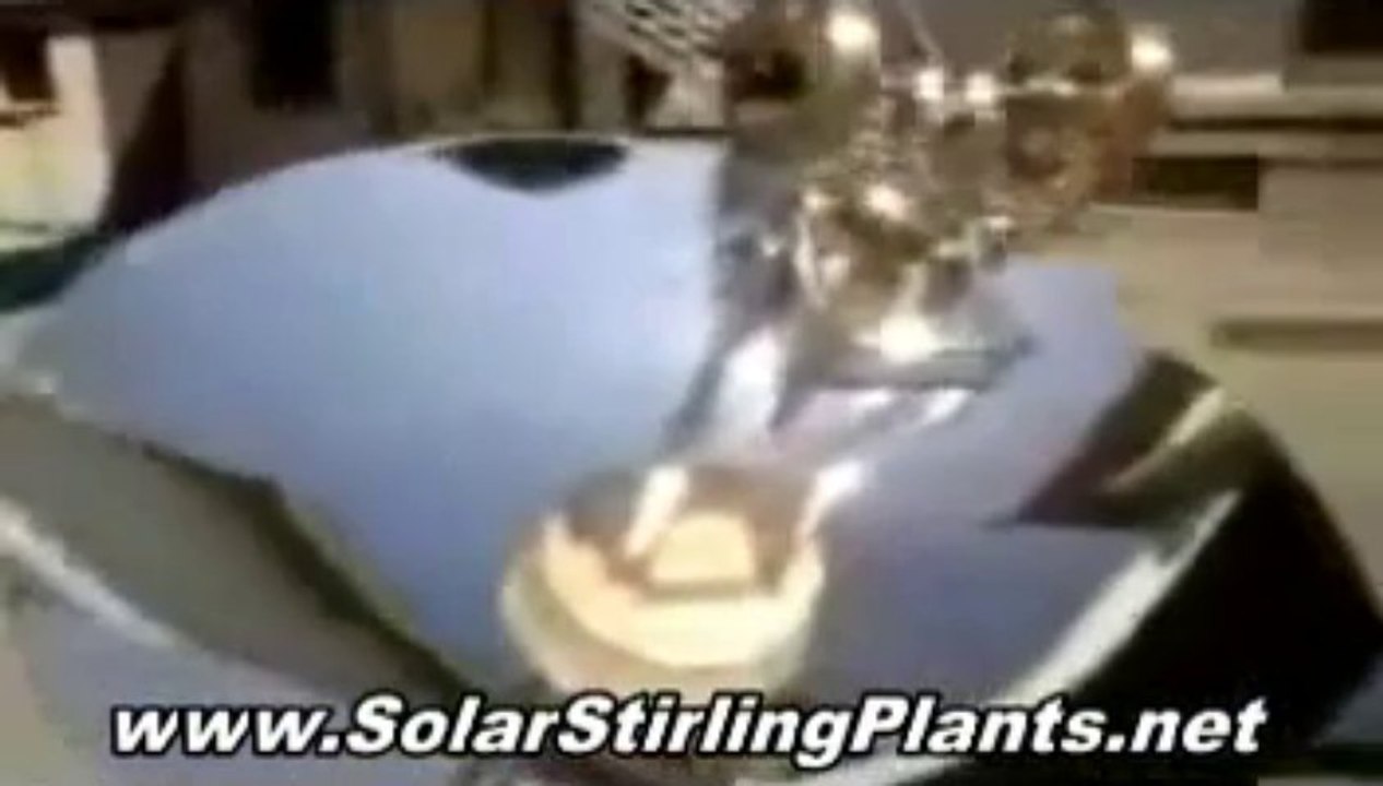 DIY Free Energy Solar Stirling Plant Patent And Video Tutorial