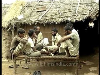 Folks sharing Hookah in Rajasthan village