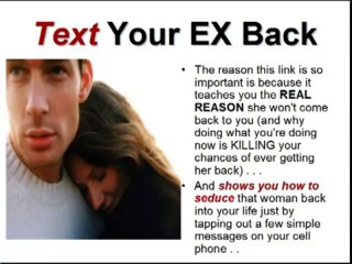 Don&#39;t Know How To Get Your Ex Girlfriend Back?!_Text Your Ex Back Will Do It!