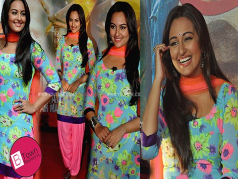 Sonakshi Sinhas Neon Statement at R.Rajkumar Trailer Launch