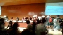 Estudiantes paralizan la apertura de curso de la Politécnica de Valencia