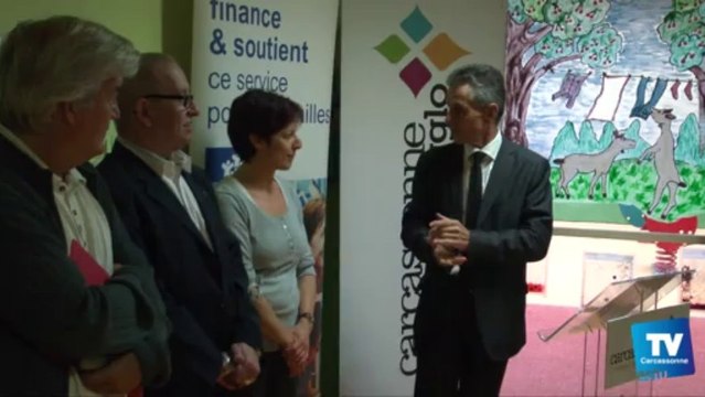 Inauguration des travaux de réhabilitation de la crèche Fabre d’Églantine, le jeudi 3 octobre 2013 à Carcassonne :